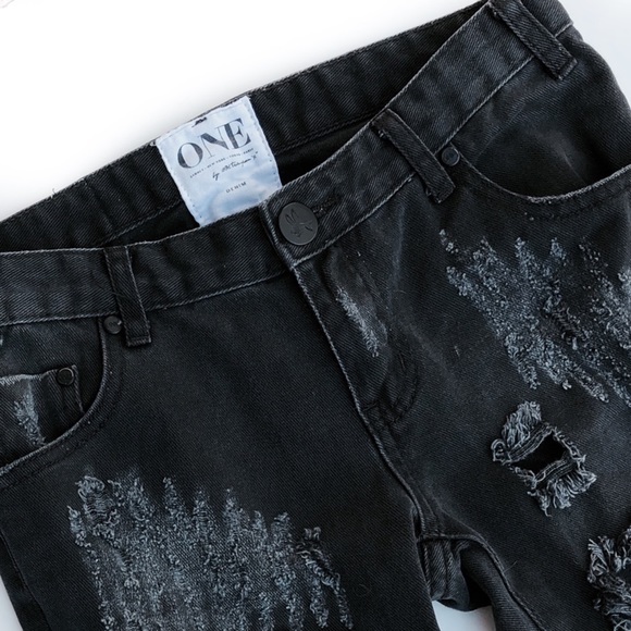 One Teaspoon Trashed Free Bird Distressed Jeans - Picture 4 of 7